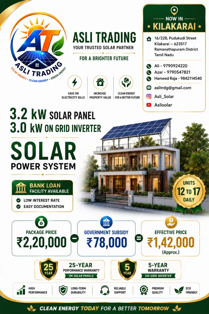 ASLI SOLAR 3.24 kW package brochure